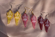 Load image into Gallery viewer, Butterfly dagger earrings
