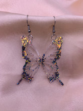 Load image into Gallery viewer, Dahlia butterfly wing earrings
