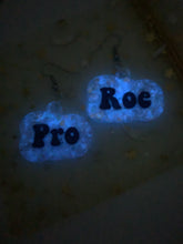 Load image into Gallery viewer, Purple glow in the dark pro roe earrings
