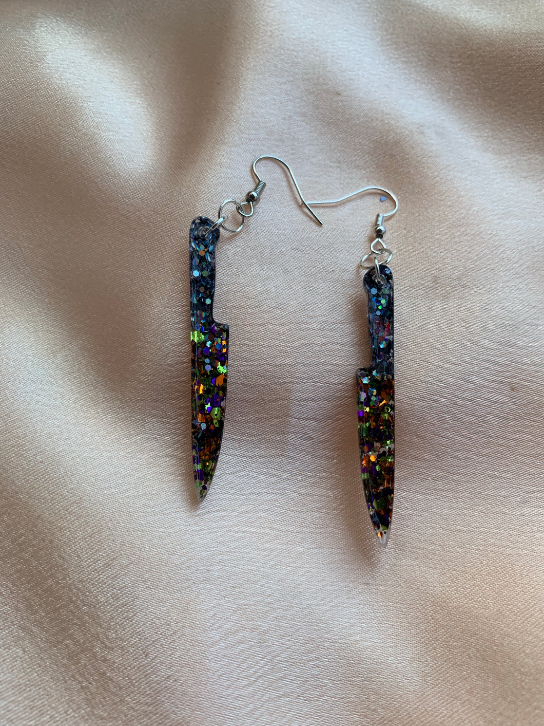 Hocus pocus knife earrings