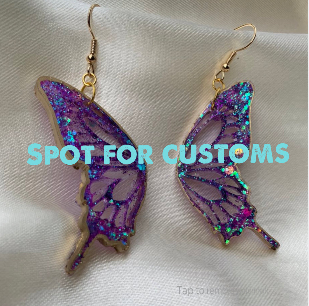 Custom butterfly wing spot