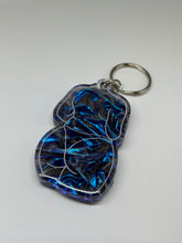 Load image into Gallery viewer, Blue velvet color shift lady keychain
