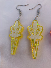 Load image into Gallery viewer, Butterfly dagger earrings
