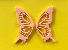 Load image into Gallery viewer, Orange butterfly wing earrings (MADE TO ORDER)
