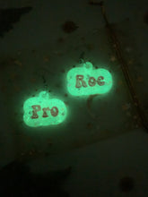 Load image into Gallery viewer, White glow in the dark pro roe earrings
