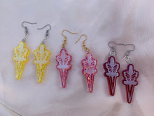 Load image into Gallery viewer, Butterfly dagger earrings
