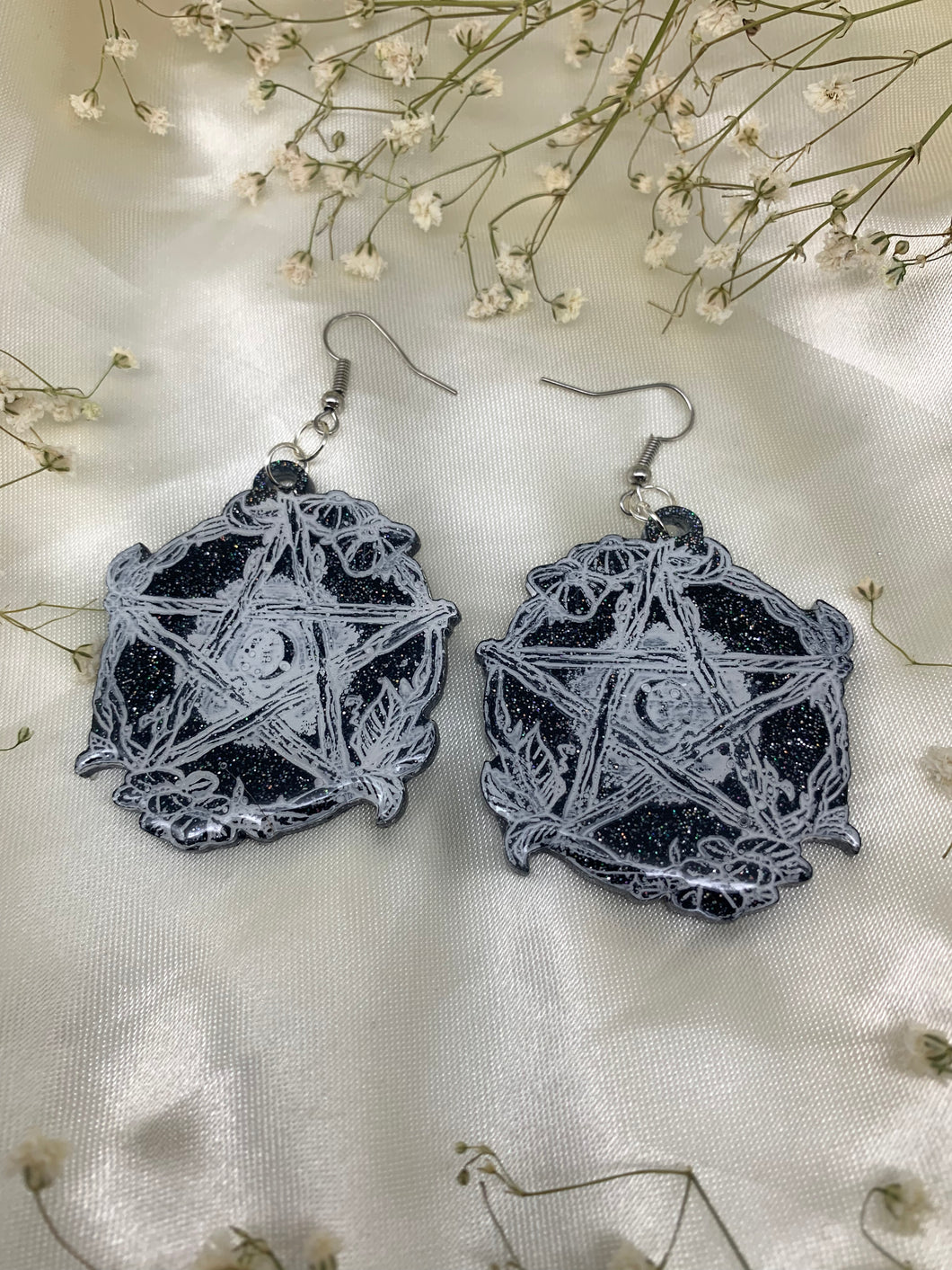 Pentagram earrings