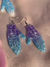 Load image into Gallery viewer, Palmistry hand earrings
