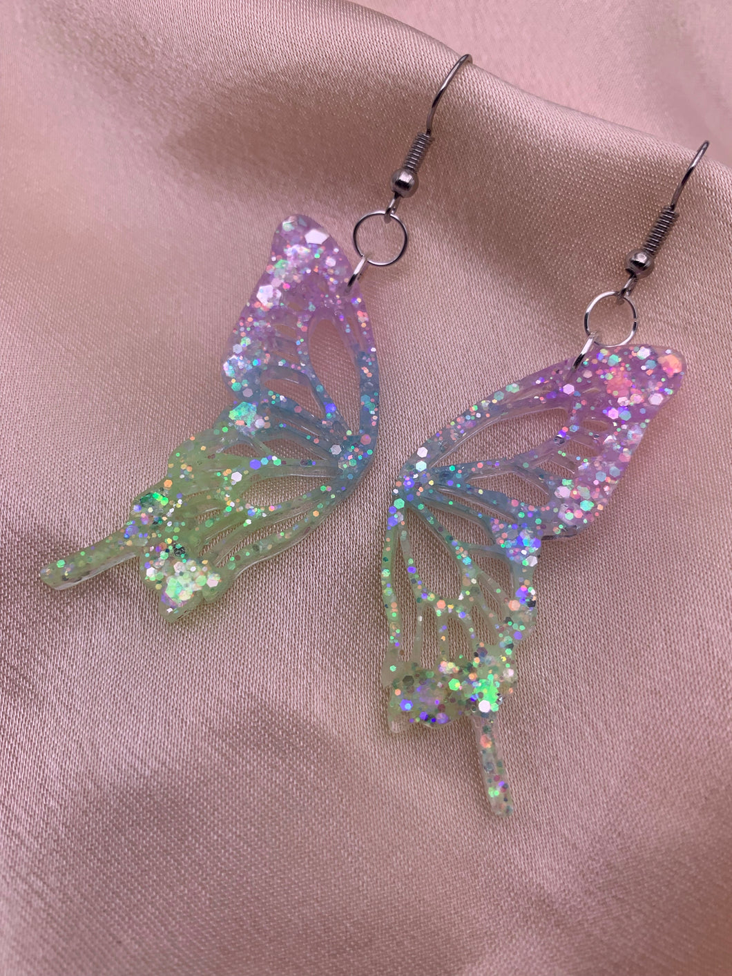 Fairy butterfly wing earrings