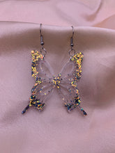 Load image into Gallery viewer, Dahlia butterfly wing earrings
