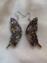 Load image into Gallery viewer, hocus pocus butterfly wing earrings
