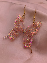 Load image into Gallery viewer, Mirage iridescent butterfly wing earrings
