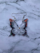 Load image into Gallery viewer, Black/brown butterfly wing earrings (MADE TO ORDER)
