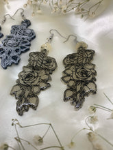 Load image into Gallery viewer, Floral dagger earrings
