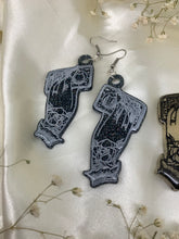 Load image into Gallery viewer, Tarot card hand earrings
