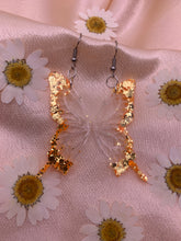 Load image into Gallery viewer, Gold butterfly wing earrings
