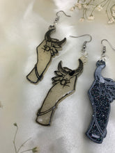 Load image into Gallery viewer, Moon hand earrings
